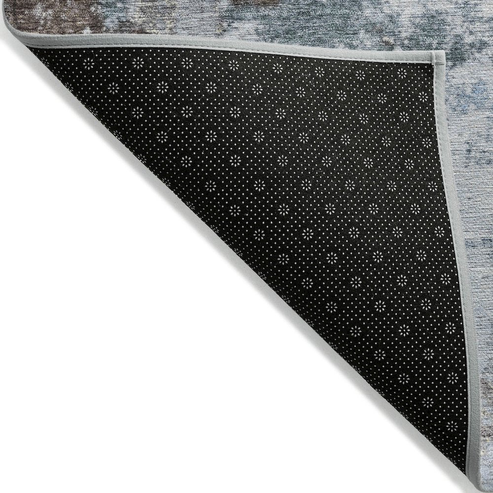 Machine Washable Indoor/Outdoor Chantille Sky 1'8" x 2'6" Rug