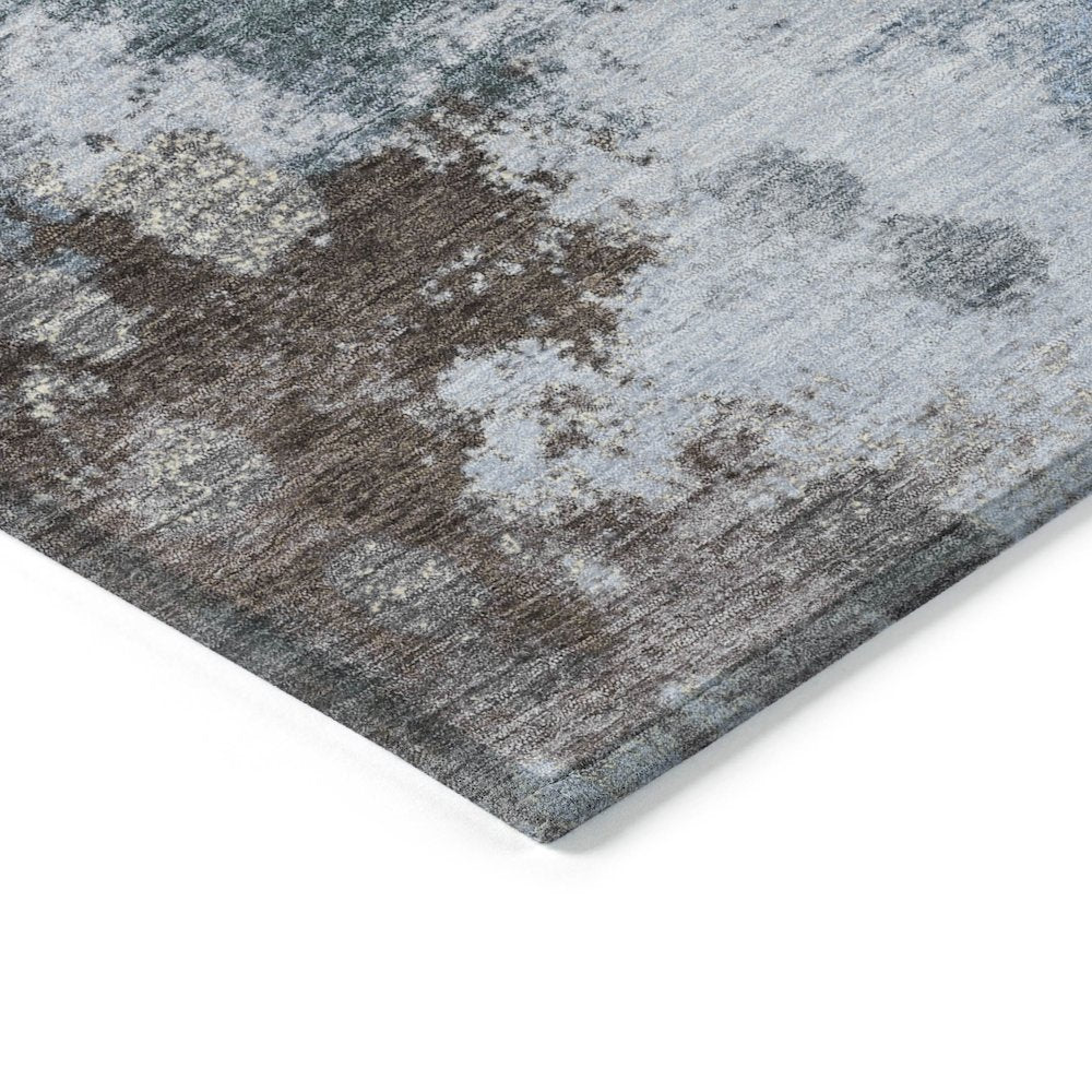 Machine Washable Indoor/Outdoor Chantille Sky 1'8" x 2'6" Rug