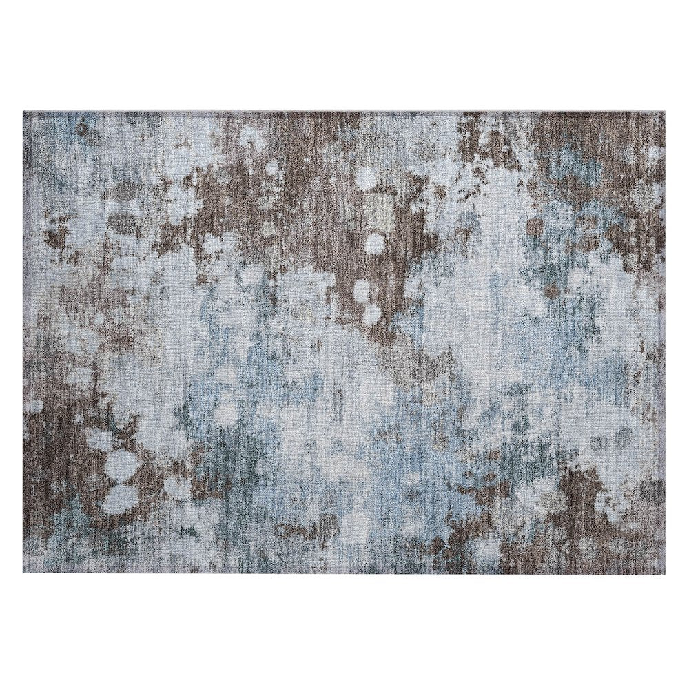 Machine Washable Indoor/Outdoor Chantille Sky 1'8" x 2'6" Rug