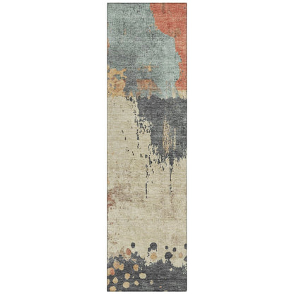 Machine Washable Indoor/Outdoor Chantille Paprika 2'3" x 7'6" Runner Rug