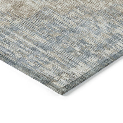 Machine Washable Indoor/Outdoor Chantille Putty 1'8" x 2'6" Rug