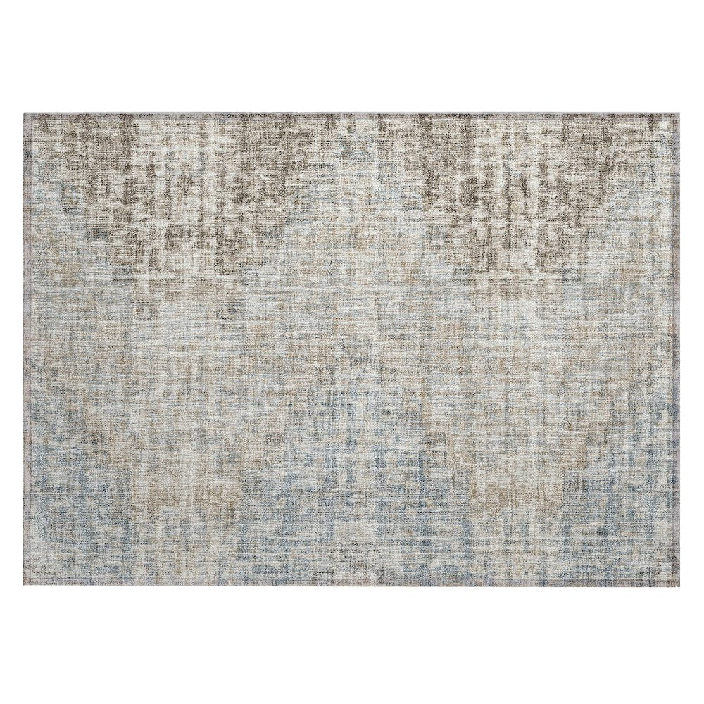 Machine Washable Indoor/Outdoor Chantille Putty 1'8" x 2'6" Rug