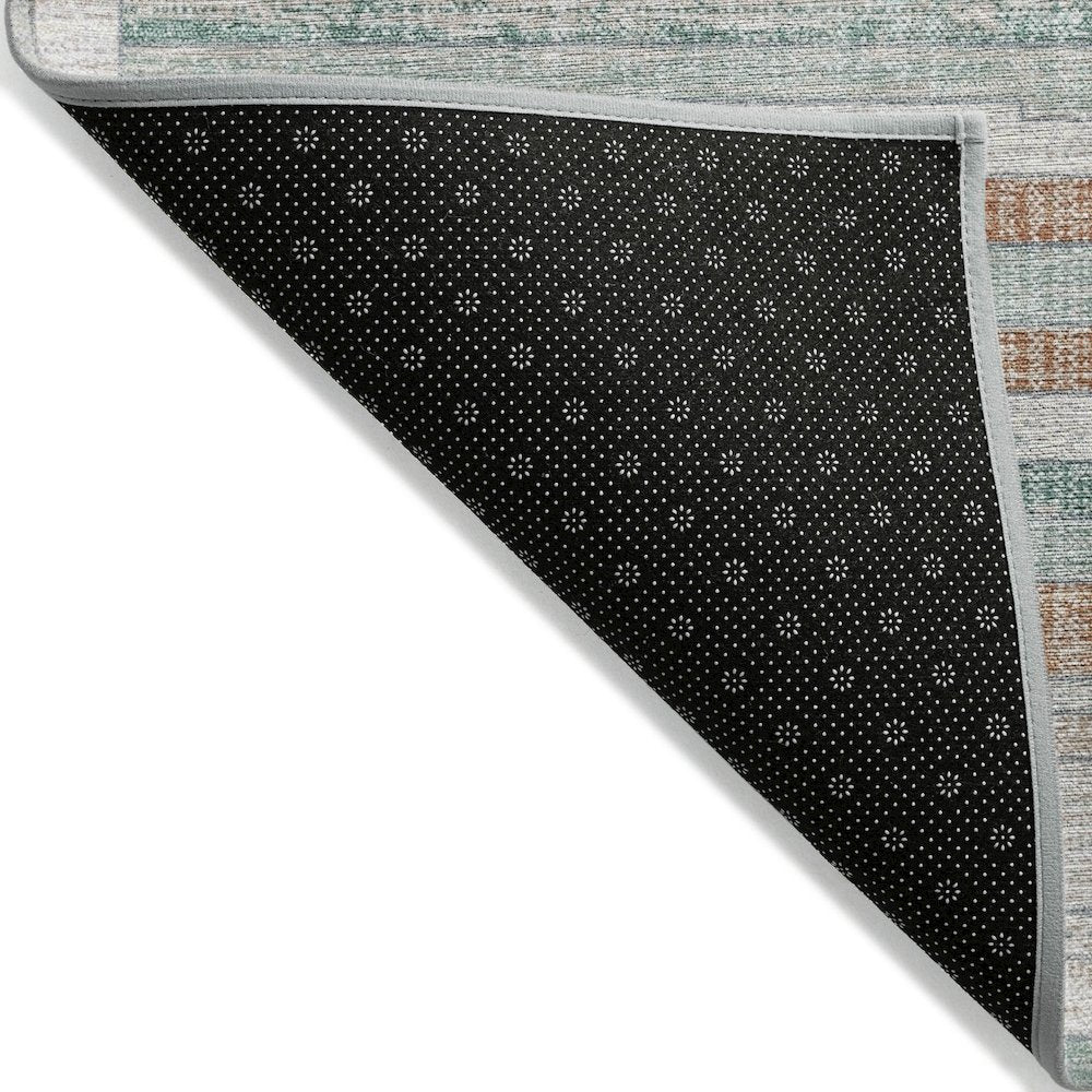 Machine Washable Indoor/Outdoor Chantille Linen 1'8" x 2'6" Rug