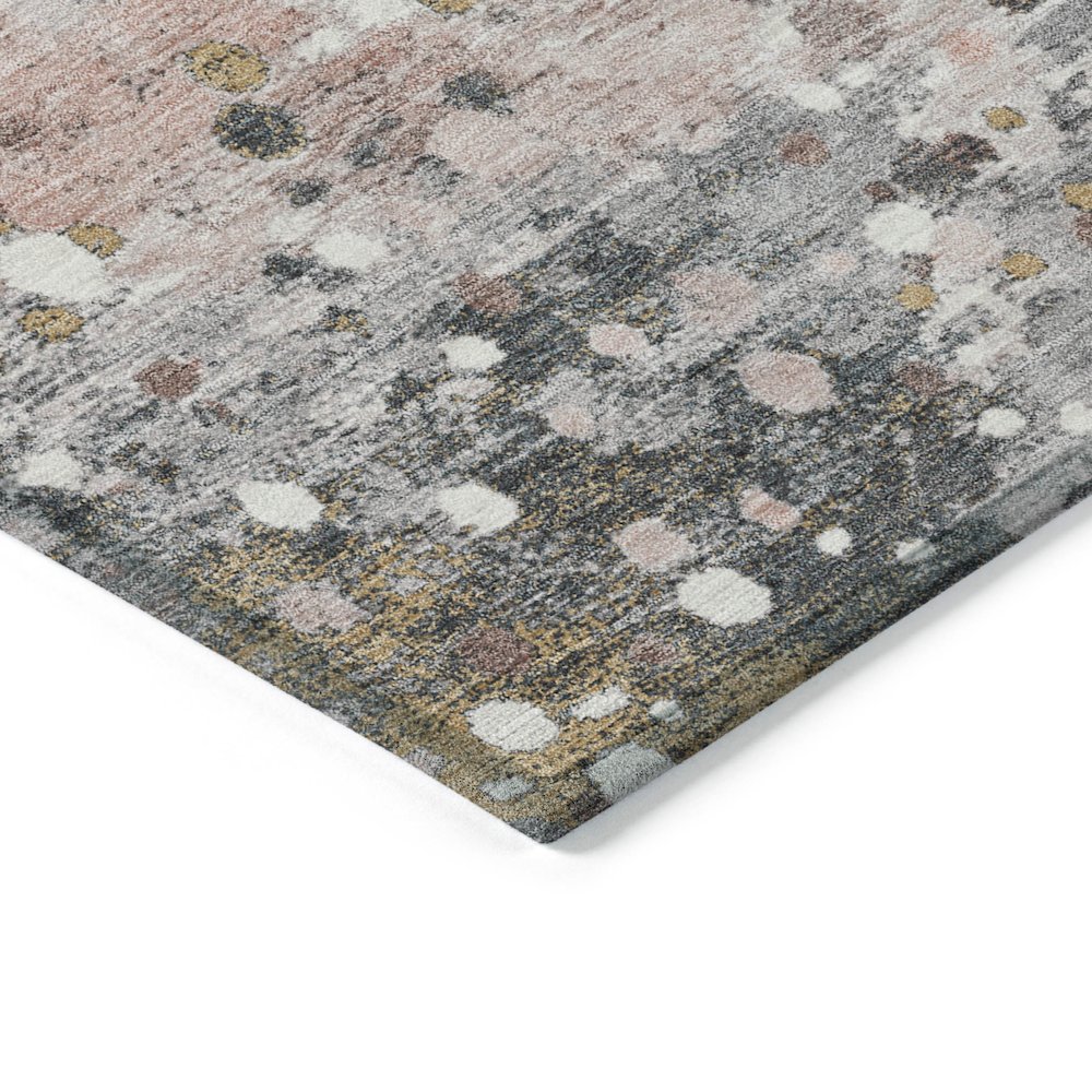 Machine Washable Indoor/Outdoor Chantille Salmon 1'8" x 2'6" Rug