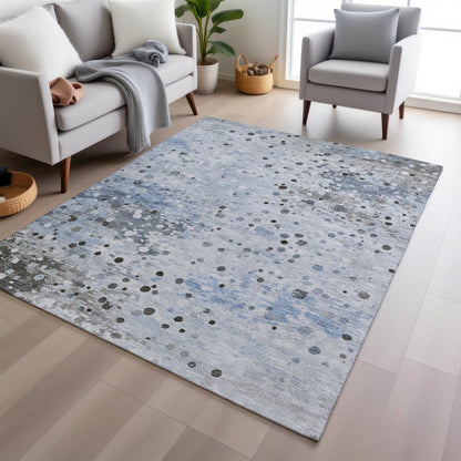 Machine Washable Indoor/Outdoor Chantille Sky 2'6" x 3'10" Rug