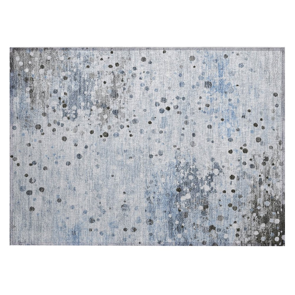 Machine Washable Indoor/Outdoor Chantille Sky 1'8" x 2'6" Rug