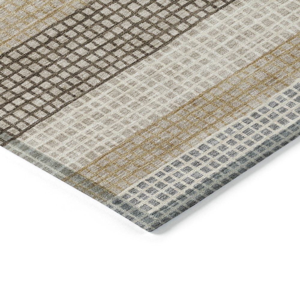 Machine Washable Indoor/Outdoor Chantille Beige 1'8" x 2'6" Rug