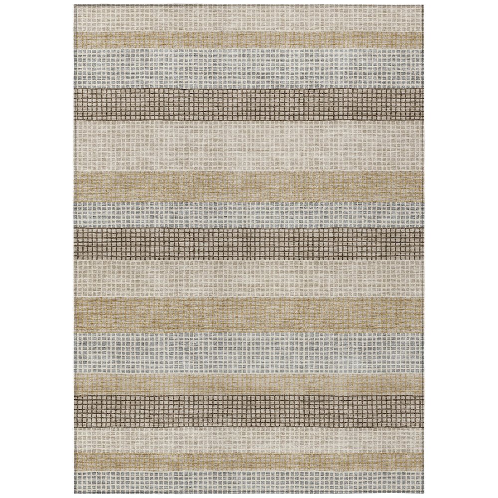 Machine Washable Indoor/Outdoor Chantille Beige 2'6" x 3'10" Rug