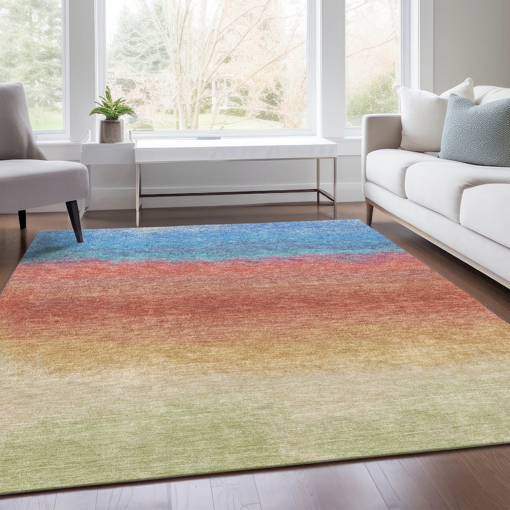 Machine Washable Indoor/Outdoor Chantille Coral 2'6" x 3'10" Rug