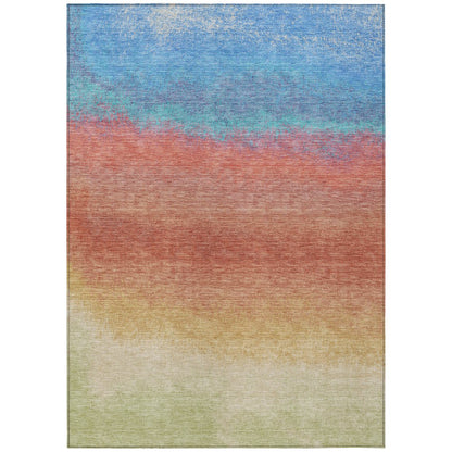 Machine Washable Indoor/Outdoor Chantille Coral 2'6" x 3'10" Rug