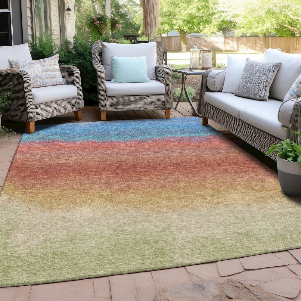 Machine Washable Indoor/Outdoor Chantille Coral 2'6" x 3'10" Rug