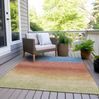 Machine Washable Indoor/Outdoor Chantille Coral 2'6" x 3'10" Rug