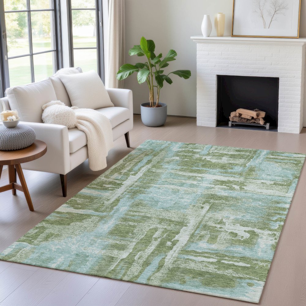 Machine Washable Indoor/Outdoor Chantille ACN2015 Cactus 2'6" x 3'10" Rug