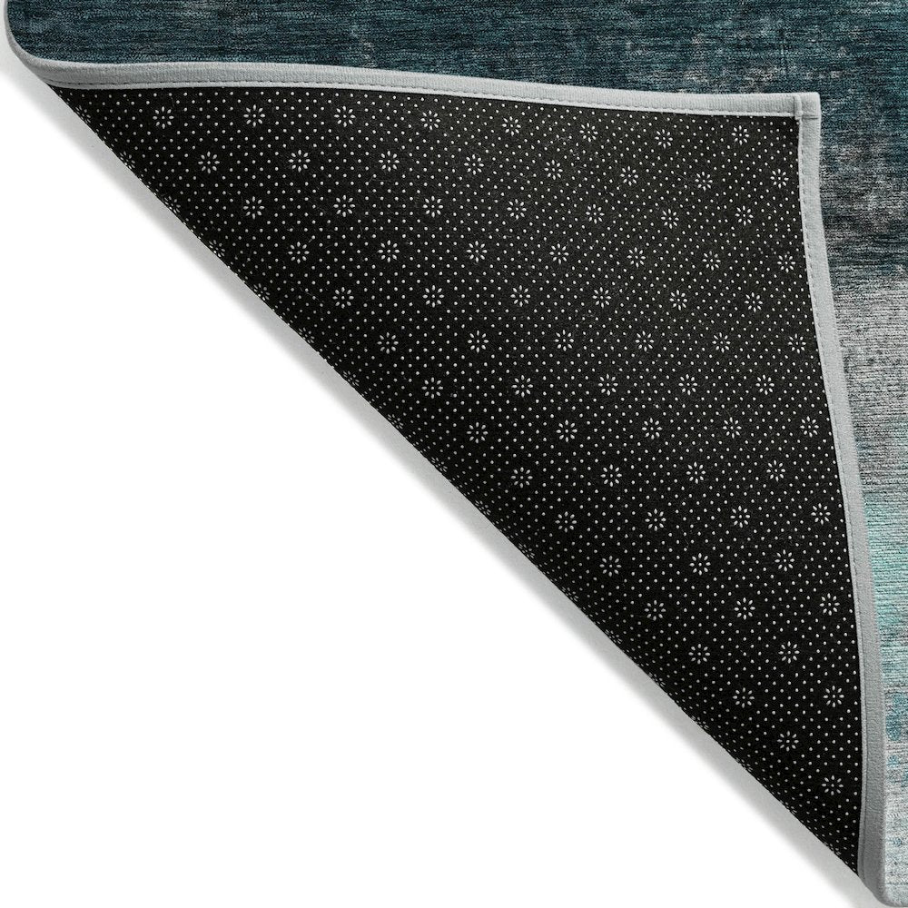 Machine Washable Indoor/Outdoor Chantille ACN2016 Teal 1'8" x 2'6" Rug