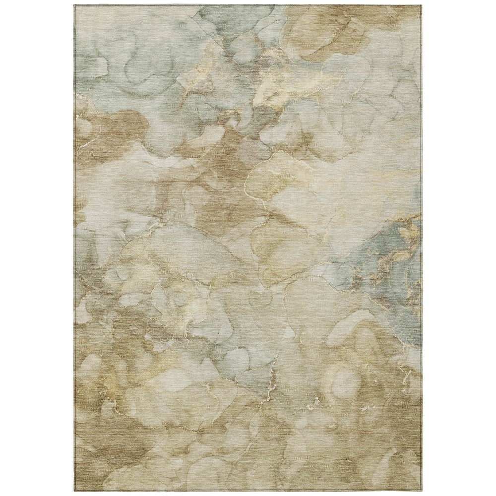 Machine Washable Indoor/Outdoor Chantille ACN2018 Beige 2'6" x 3'10" Rug