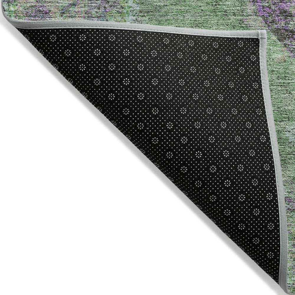 Machine Washable Indoor/Outdoor Chantille ACN2021 Lime 1'8" x 2'6" Rug