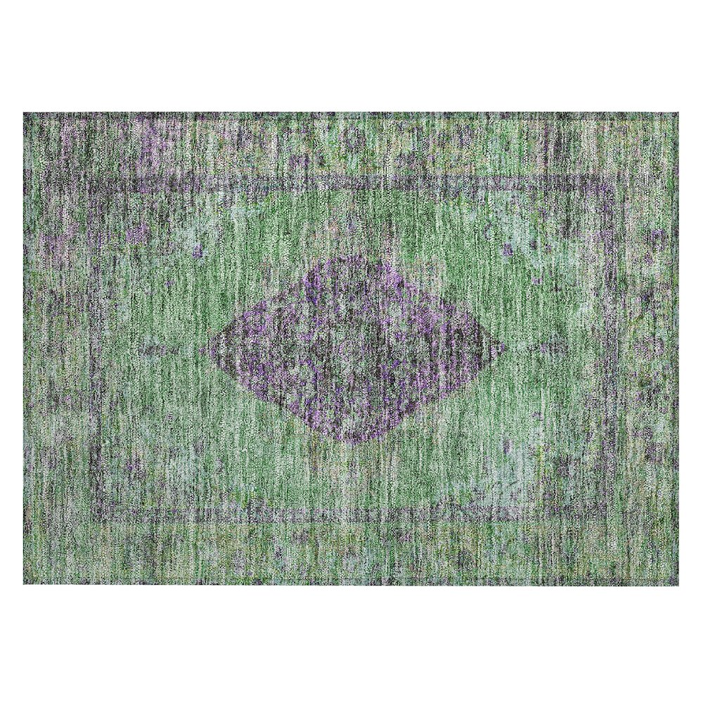Machine Washable Indoor/Outdoor Chantille ACN2021 Lime 1'8" x 2'6" Rug