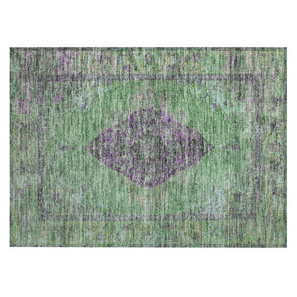 Machine Washable Indoor/Outdoor Chantille ACN2021 Lime 1'8" x 2'6" Rug