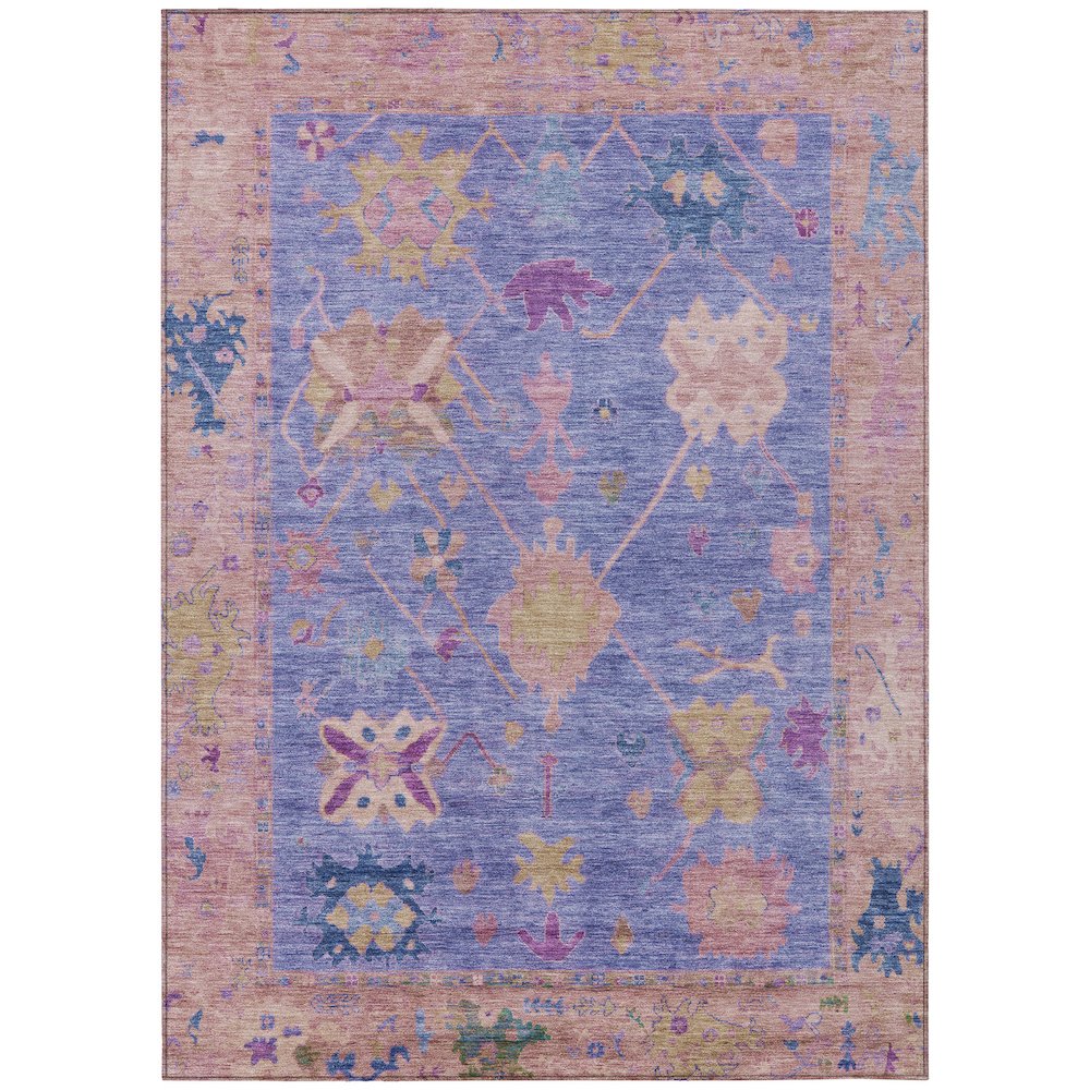 Machine Washable Indoor/Outdoor Chantille ACN2025 Purple 2'6" x 3'10" Rug