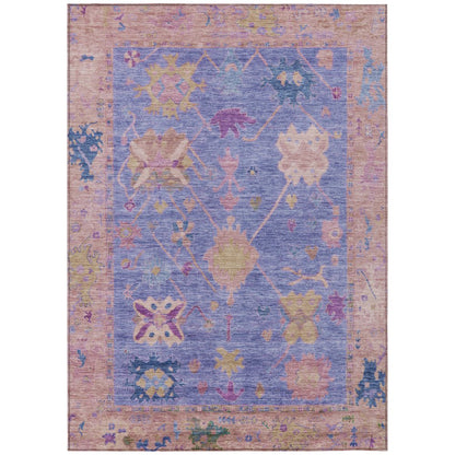 Machine Washable Indoor/Outdoor Chantille ACN2025 Purple 2'6" x 3'10" Rug