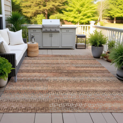Machine Washable Indoor/Outdoor Chantille ACN2029 Copper 2'6" x 3'10" Rug