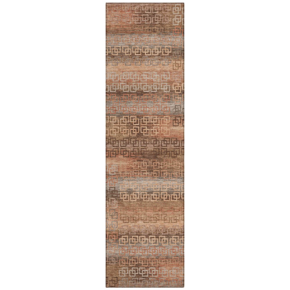 Machine Washable Indoor/Outdoor Chantille ACN2029 Copper 2'3" x 7'6" Runner Rug