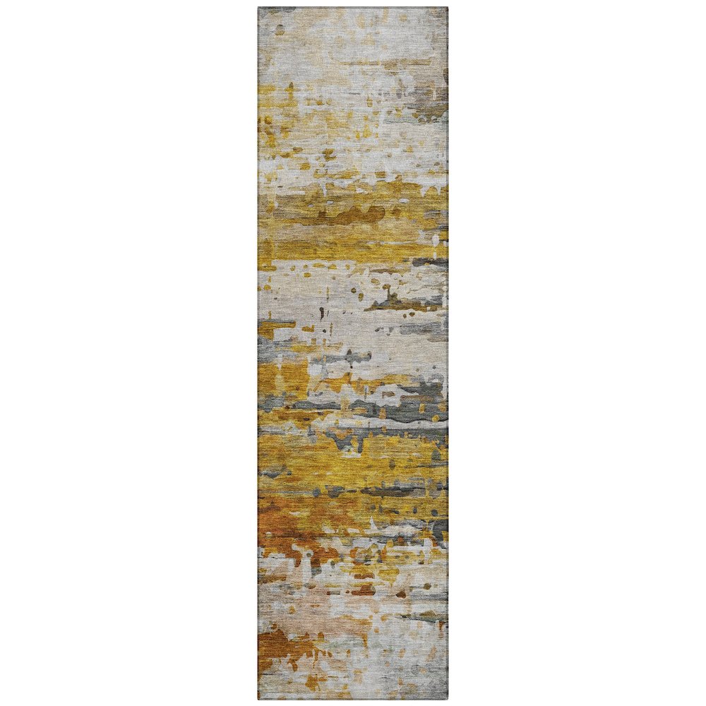Machine Washable Indoor/Outdoor Chantille ACN2034 Copper 2'3" x 7'6" Runner Rug