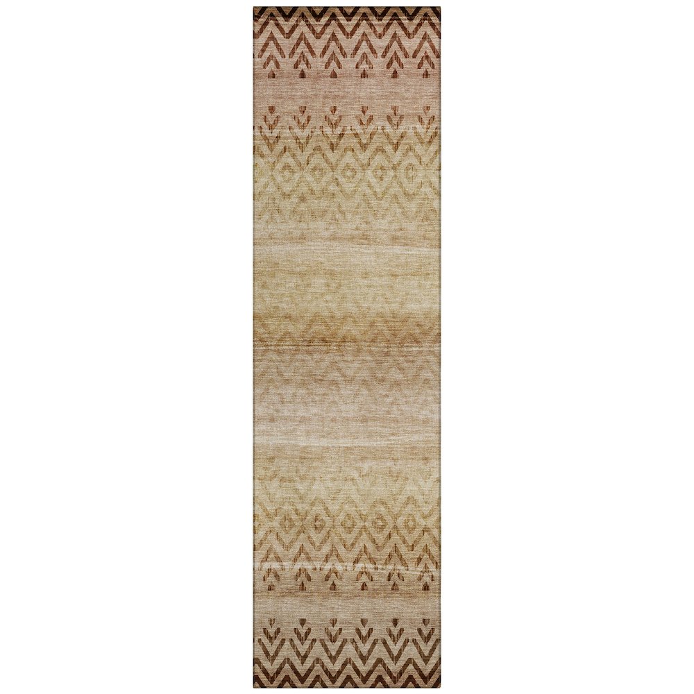Machine Washable Indoor/Outdoor Chantille ACN2042 Beige 2'3" x 7'6" Runner Rug