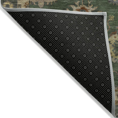 Machine Washable Indoor/Outdoor Chantille ACN2045 Fern 1'8" x 2'6" Rug