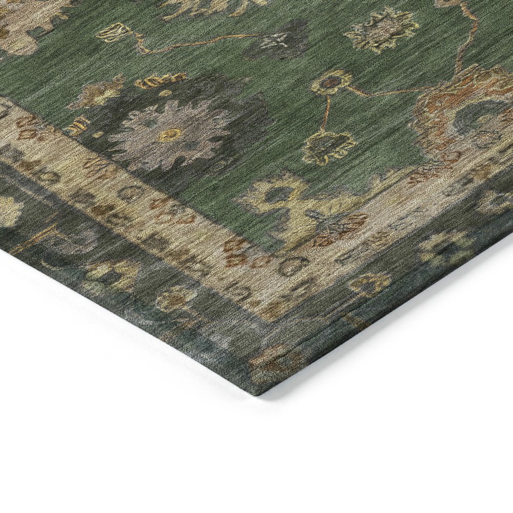 Machine Washable Indoor/Outdoor Chantille ACN2045 Fern 1'8" x 2'6" Rug