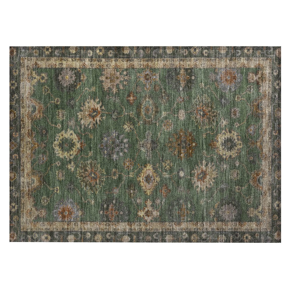 Machine Washable Indoor/Outdoor Chantille ACN2045 Fern 1'8" x 2'6" Rug