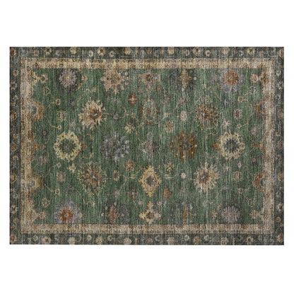 Machine Washable Indoor/Outdoor Chantille ACN2045 Fern 1'8" x 2'6" Rug