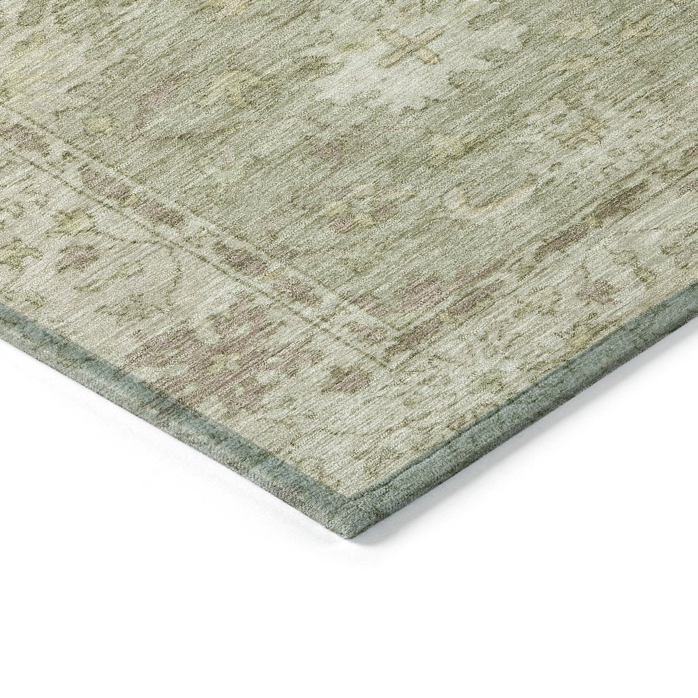 Machine Washable Indoor/Outdoor Chantille ACN2051 Sage 1'8" x 2'6" Rug