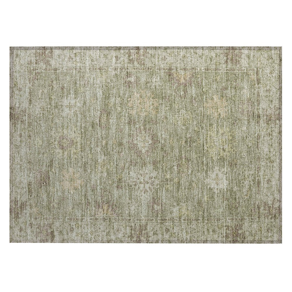Machine Washable Indoor/Outdoor Chantille ACN2051 Sage 1'8" x 2'6" Rug