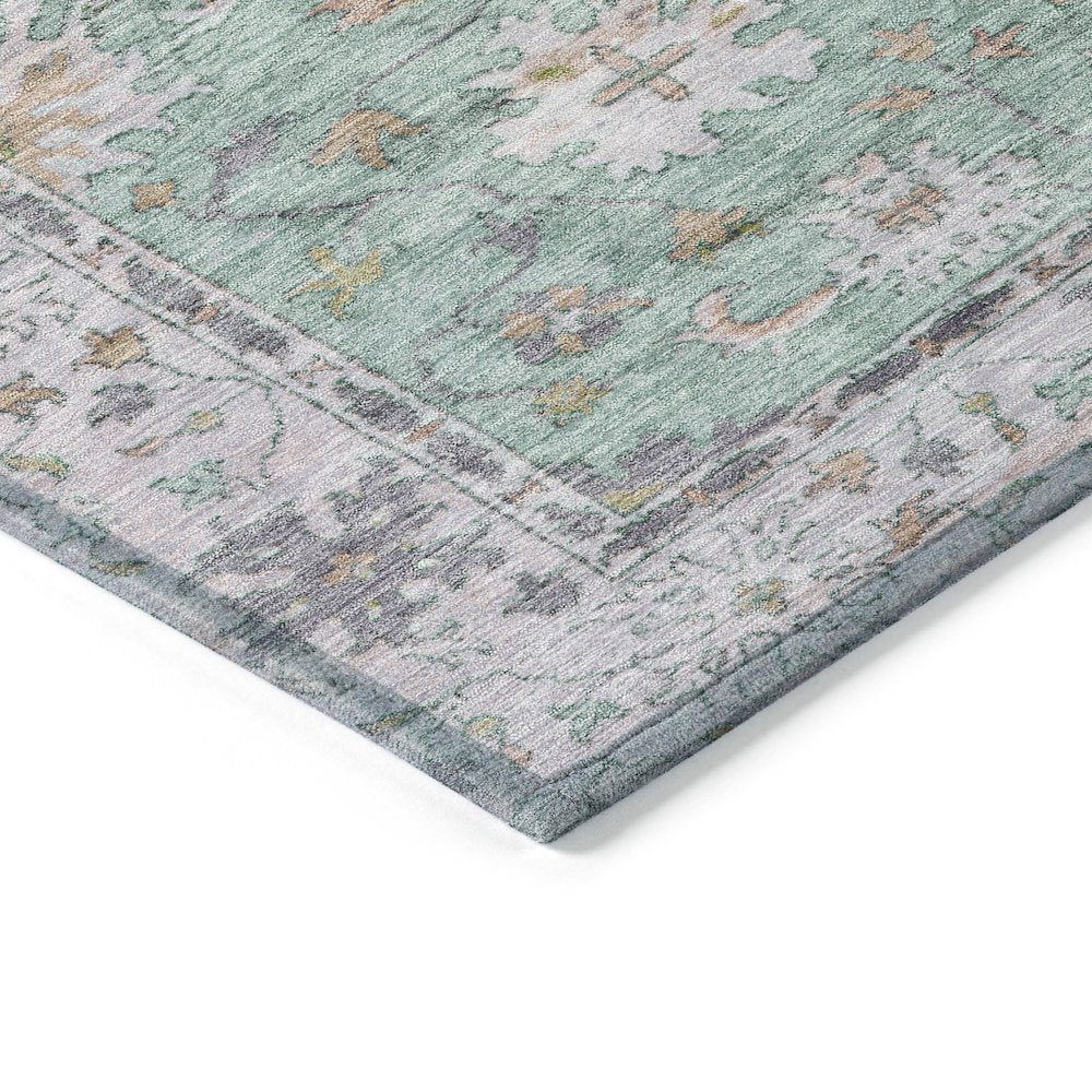 Machine Washable Indoor/Outdoor Chantille ACN2052 Mint 1'8" x 2'6" Rug