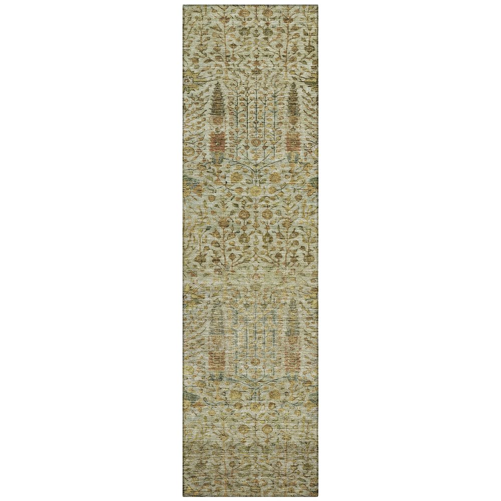 Machine Washable Indoor/Outdoor Chantille ACN2053 Wheat 2'3" x 7'6" Runner Rug