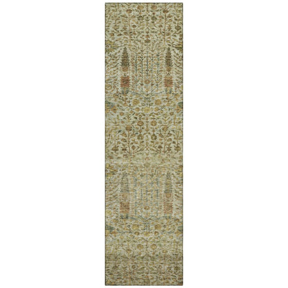 Machine Washable Indoor/Outdoor Chantille ACN2053 Wheat 2'3" x 7'6" Runner Rug
