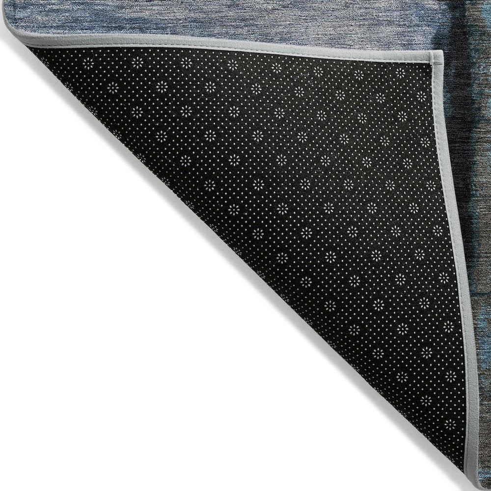 Machine Washable Indoor/Outdoor Chantille ACN2059 Blue 1'8" x 2'6" Rug