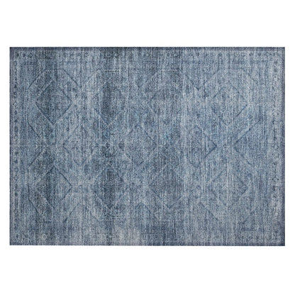 Machine Washable Indoor/Outdoor Chantille ACN2060 Blue 1'8" x 2'6" Rug