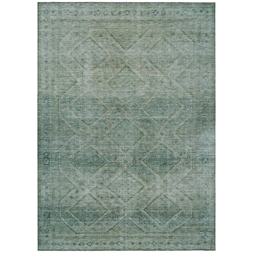 Machine Washable Indoor/Outdoor Chantille ACN2060 Teal 2'6" x 3'10" Rug