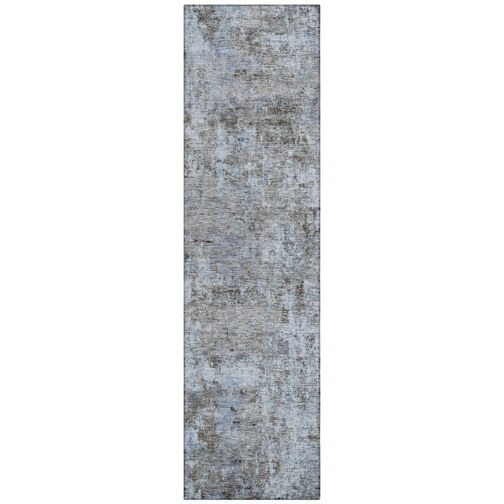 Machine Washable Indoor/Outdoor Chantille ACN2061 Blue 2'3" x 7'6" Runner Rug