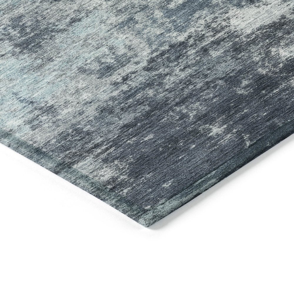 Machine Washable Indoor/Outdoor Chantille ACN2065 Blue 1'8" x 2'6" Rug