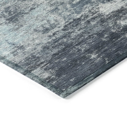 Machine Washable Indoor/Outdoor Chantille ACN2065 Blue 1'8" x 2'6" Rug