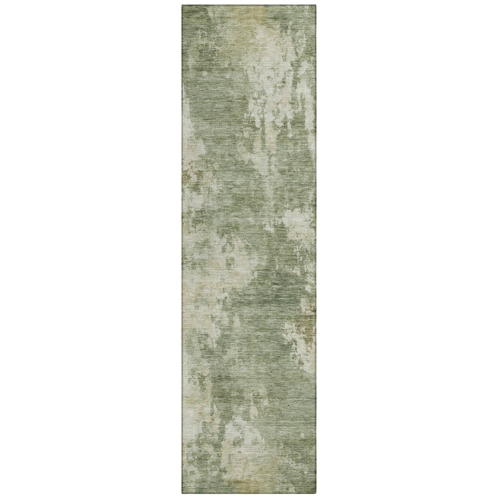 Machine Washable Indoor/Outdoor Chantille ACN2066 Sage 2'3" x 7'6" Runner Rug