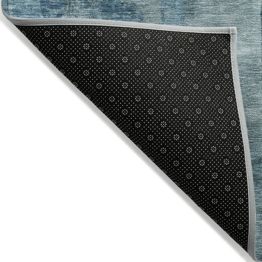Machine Washable Indoor/Outdoor Chantille ACN2069 Blue 1'8" x 2'6" Rug