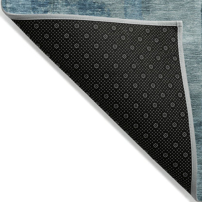 Machine Washable Indoor/Outdoor Chantille ACN2069 Blue 1'8" x 2'6" Rug