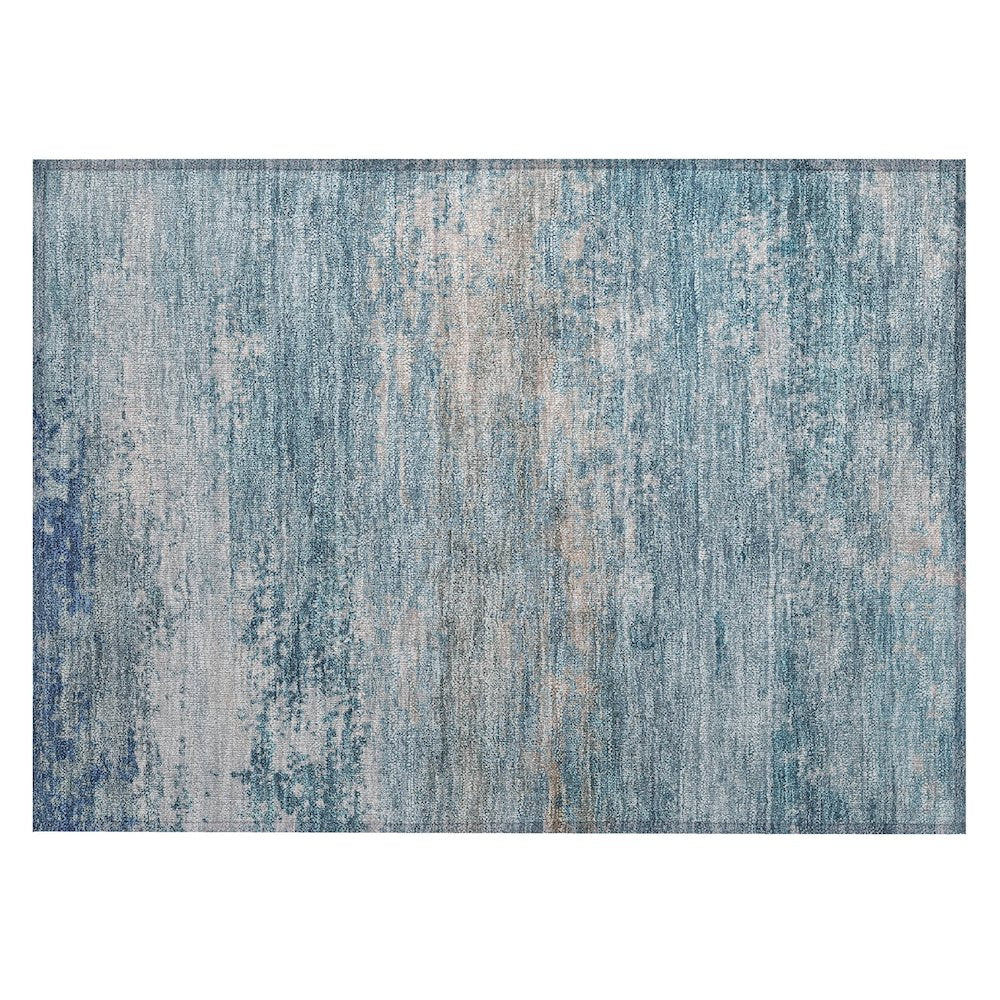 Machine Washable Indoor/Outdoor Chantille ACN2071 Sky 1'8" x 2'6" Rug