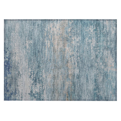 Machine Washable Indoor/Outdoor Chantille ACN2071 Sky 1'8" x 2'6" Rug