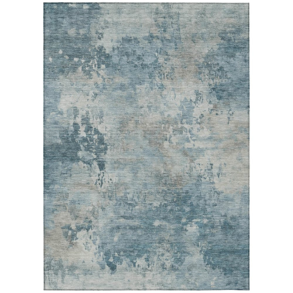 Machine Washable Indoor/Outdoor Chantille ACN2073 Teal 2'6" x 3'10" Rug