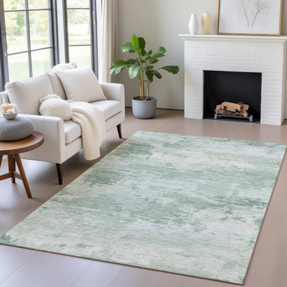 Machine Washable Indoor/Outdoor Chantille ACN2075 Mint 2'6" x 3'10" Rug
